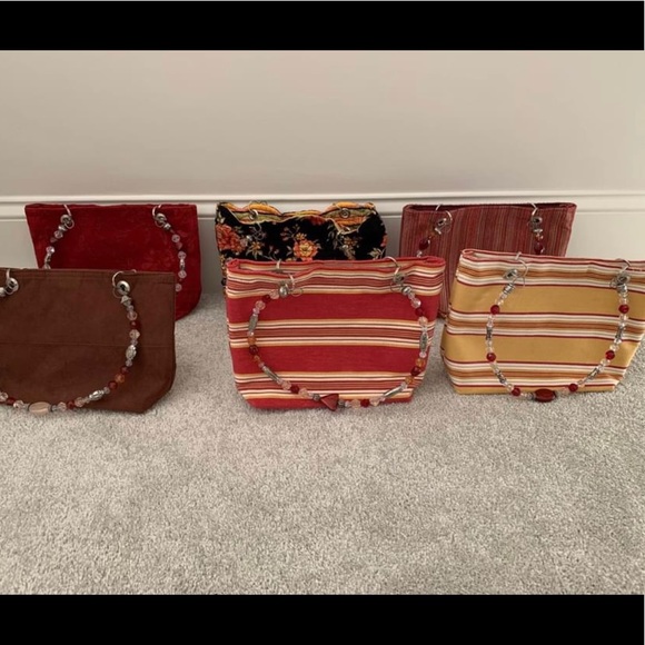 💼 Beaded Handle Purse / Tote ~ Brand New - Picture 3 of 4